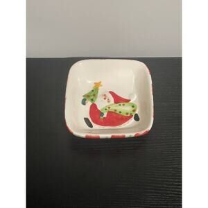 Atico International USA Inc. Collection 3D Santa Christmas Tree Candy / Dip Bowl